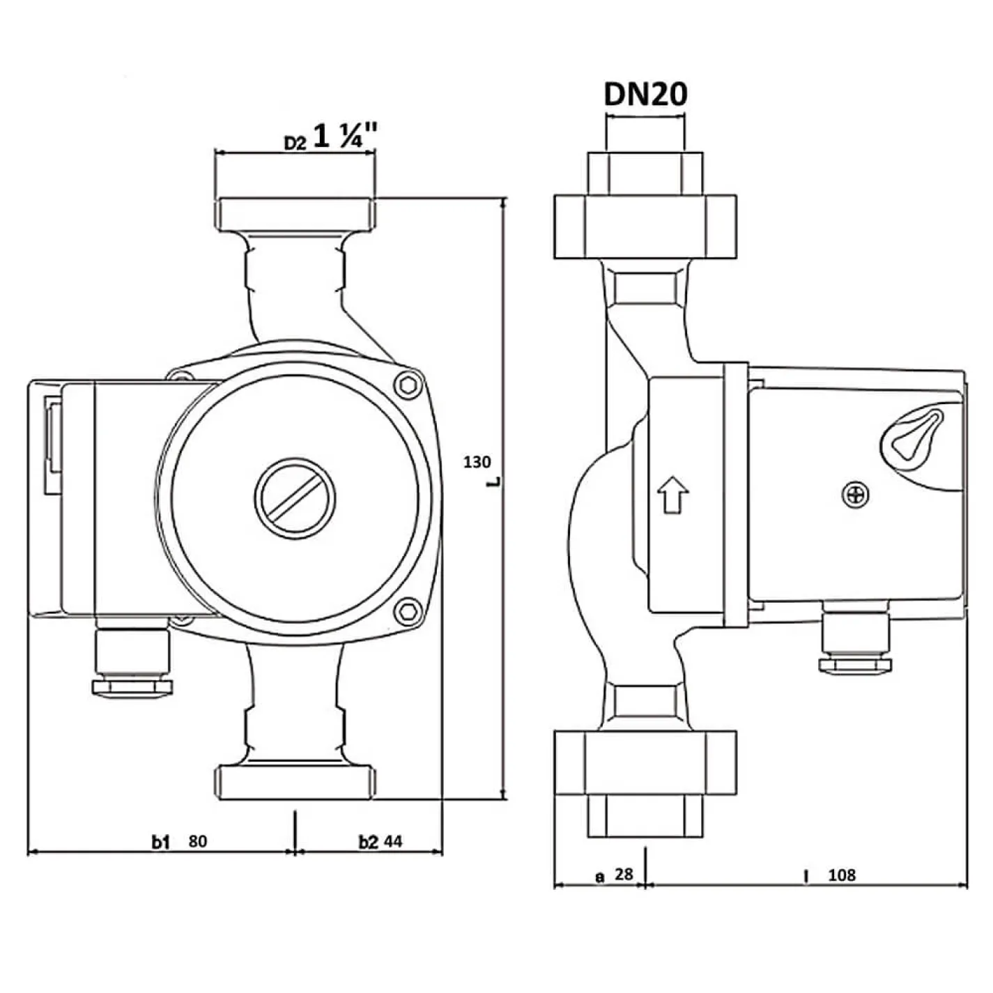 Циркуляционный насос IMP Pumps GHN 20/40-130 - Фото 1